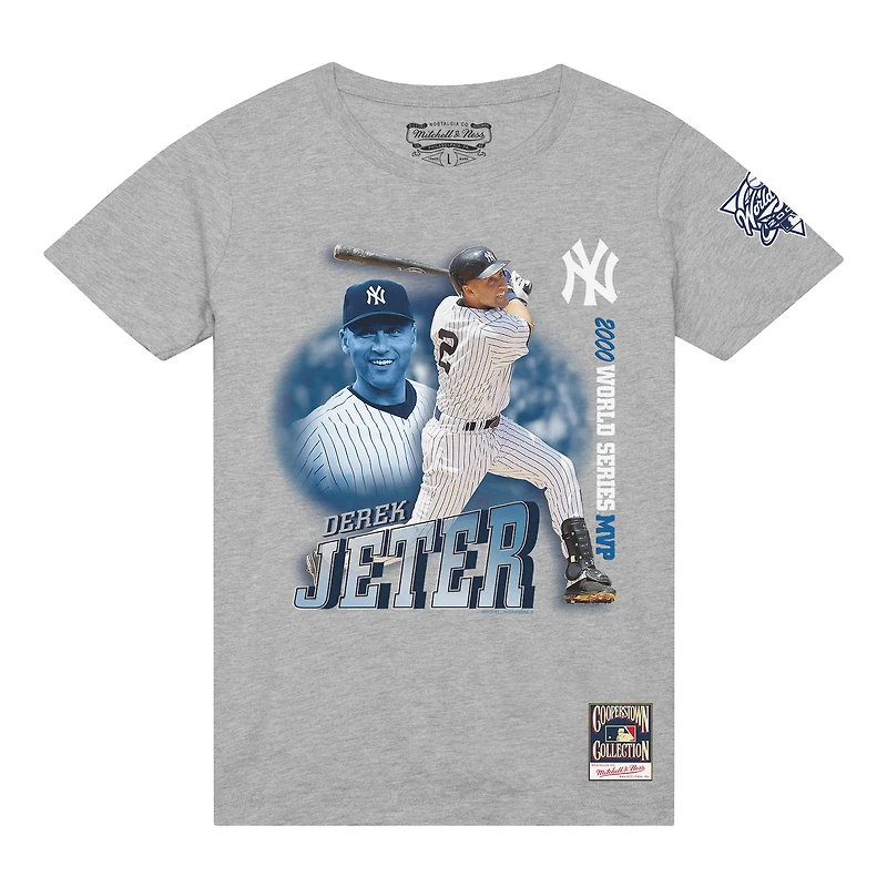 Men's Derek Jeter Heather Gray New York Yankees 2000 Subway Series MVP T-Shirt