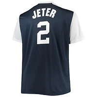 Maillot de joueur réplique la collection Cooperstown des Yankees New York Derek Jeter bleu marine/blanc pour hommes