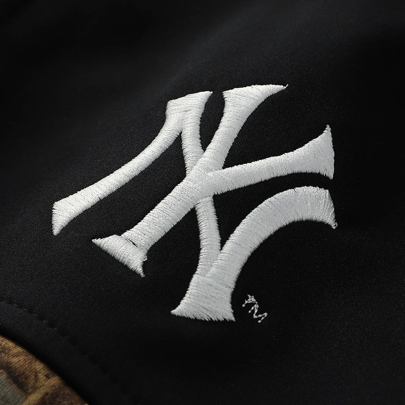 Veste softshell de chasse Dunbrooke Camo New York Yankees pour homme, motif Realtree, fermeture éclair intégrale