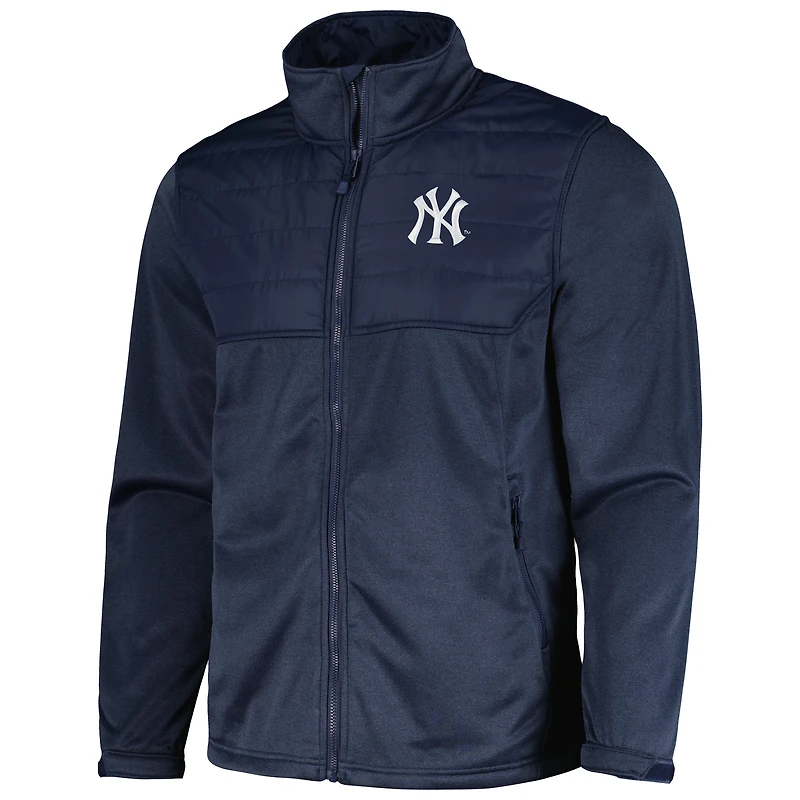 Veste entièrement zippée Dunbrooke Heather Navy New York Yankees Explorer pour hommes
