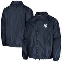 Men's Dunbrooke  Navy New York Yankees Coach's Raglan Full-Snap Windbreaker Jacket