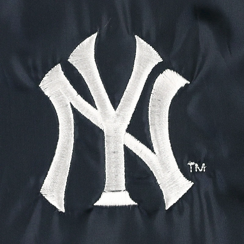 Veste coupe-vent raglan à bouton-pression pour hommes des New York Yankees Dunbrooke bleu marine