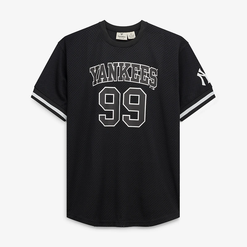 Men's Fanatics Aaron Judge Black/White New York Yankees Big & Tall Heavyweight Mesh Jersey