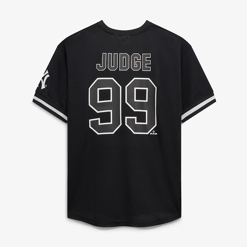 Men's Fanatics Aaron Judge Black/White New York Yankees Big & Tall Heavyweight Mesh Jersey