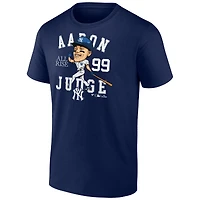 T-shirt fanatiques pour hommes Aaron Judge Navy New York Yankees Hometown Caricature