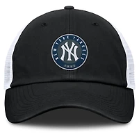 Casquette ajustable Averies des Yankees de New York pour hommes Fanatics noir/blanc