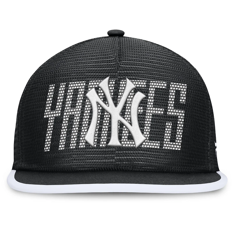 Casquette snapback noire New York Yankees Let's Glow Line Drive pour hommes Fanatics