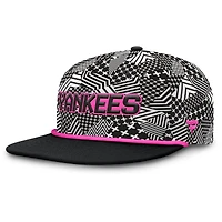 Casquette snapback Let's Glow Moon Shot des Yankees de New York pour hommes Fanatics Black
