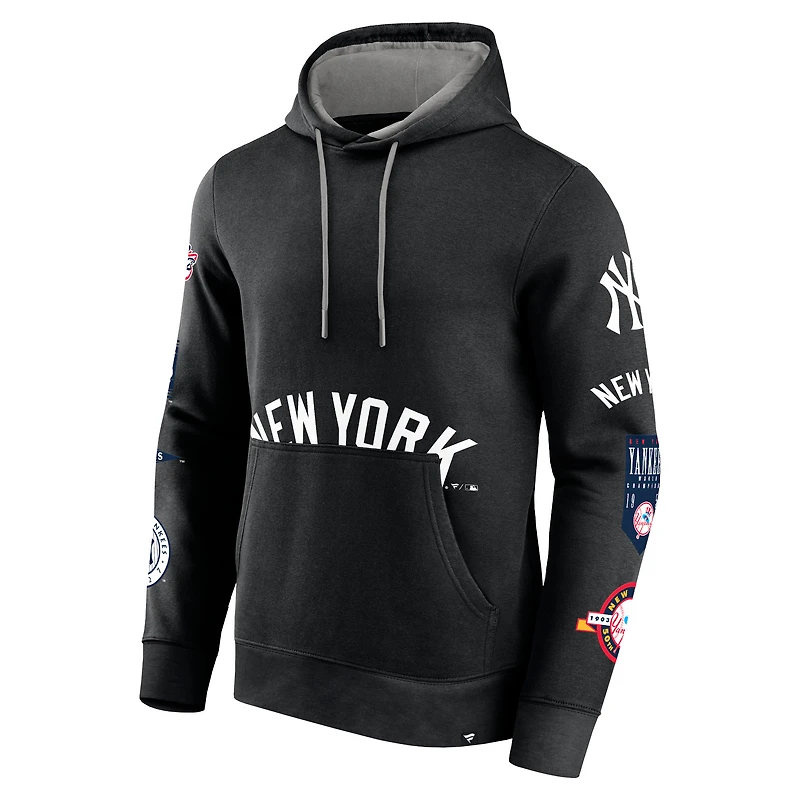 Sweat à capuche noir Fanatics pour hommes, New York Yankees Wild Winner
