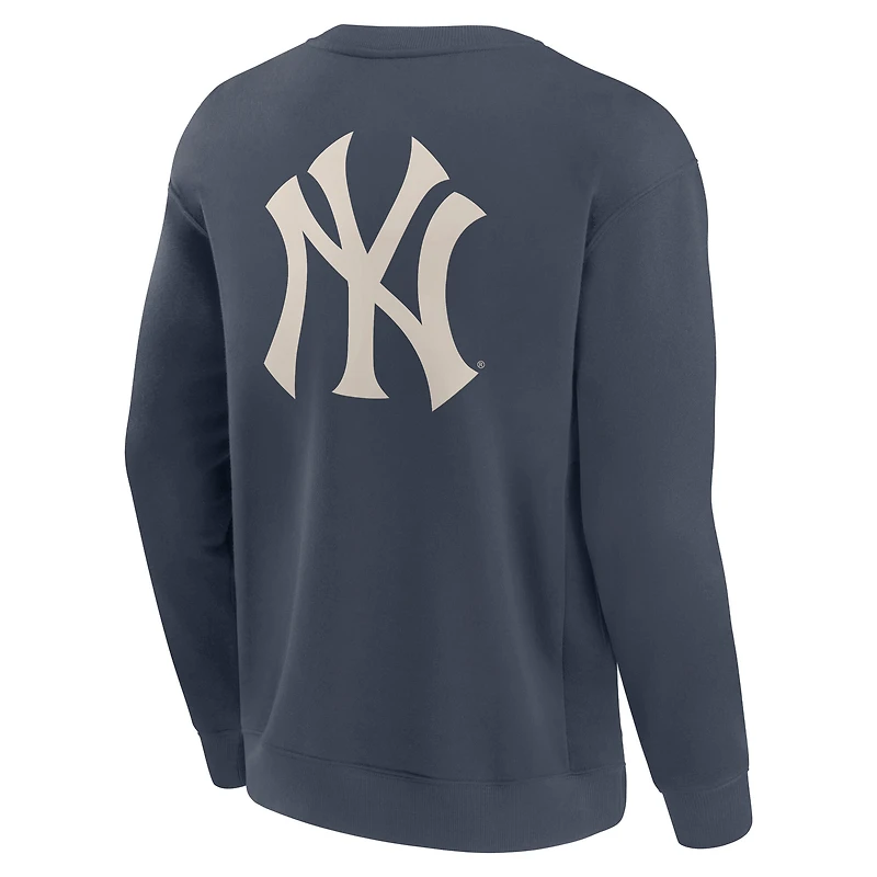Men's Fanatics Blue New York Yankees Elements Future Ground Lettering Pullover Sweatshirt