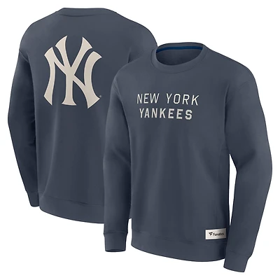 Men's Fanatics Blue New York Yankees Elements Future Ground Lettering Pullover Sweatshirt