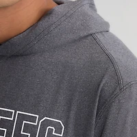 Men's Fanatics Charcoal New York Yankees Clutch Long Sleeve Hooded T-Shirt