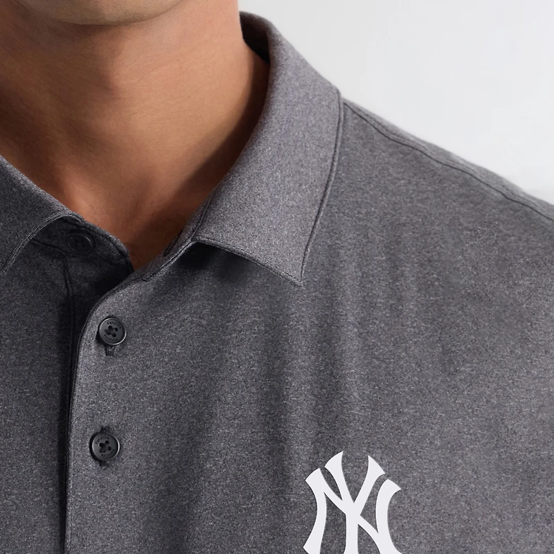 Men's Fanatics Khaki New York Yankees Clutch Polo