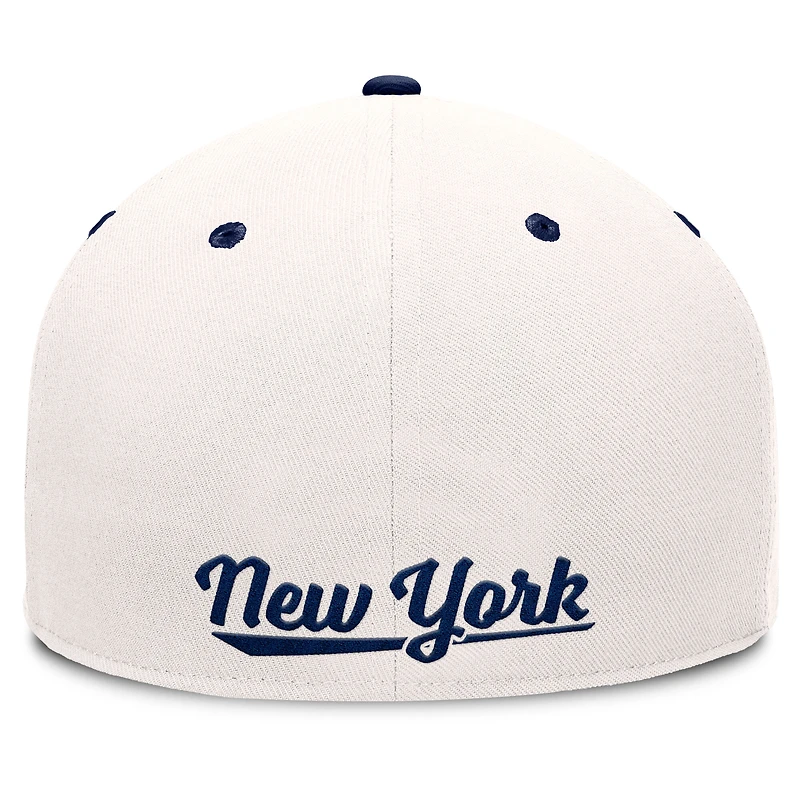 Casquette ajustée Fanatics pour homme, crème/bleu marine, des Yankees de New York