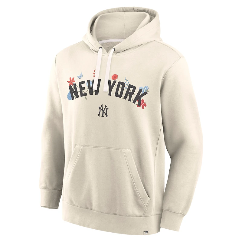 Men's Fanatics Cream New York Yankees Bloom Hoodie