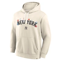 Men's Fanatics Cream New York Yankees Bloom Hoodie