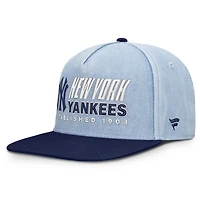 Men's Fanatics  Denim New York Yankees Twinbill Snapback Hat