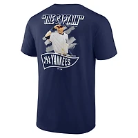 T-shirt Fanatics pour homme Derek Jeter, bleu marine, New York Yankees, joueur retraité, surnom, nom et numéro