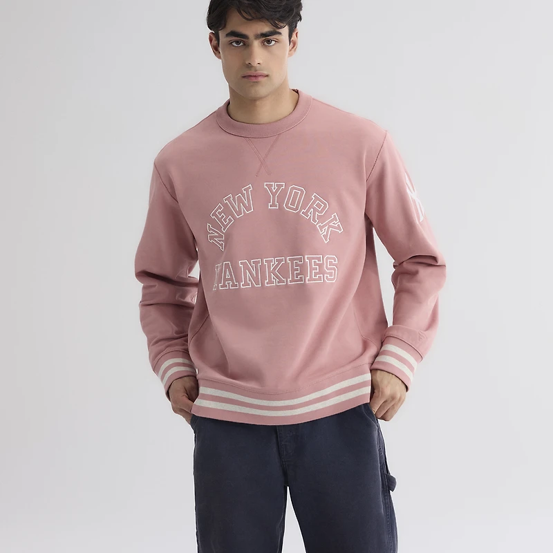 Men's Fanatics Faded Rose New York Yankees Iconic Terry Sweatshirt