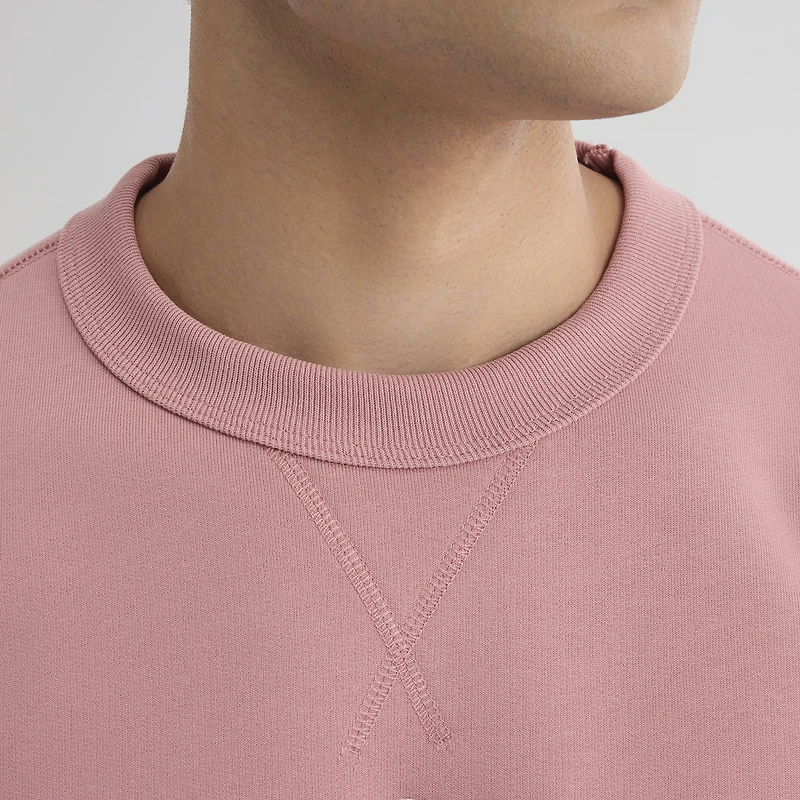Sweat-shirt éponge emblématique des Yankees de New York, rose délavé, pour homme Fanatics