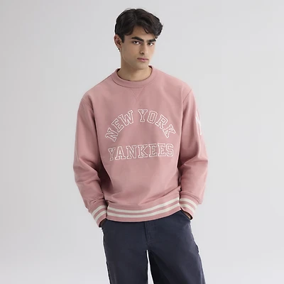 Men's Fanatics Faded Rose New York Yankees Iconic Terry Sweatshirt