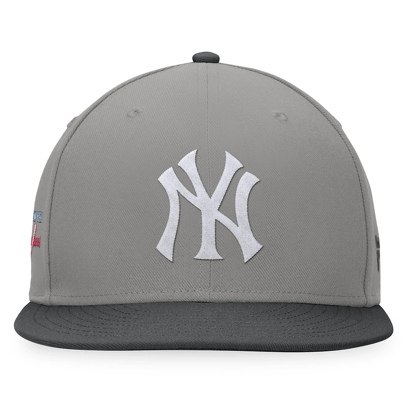 Men's Fanatics Gray/Charcoal New York Yankees Ace Snapback Hat