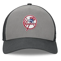 Men's Fanatics Gray/Graphite New York Yankees A-Frame Trucker Adjustable Hat
