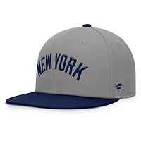 Men's Fanatics Gray/Navy New York Yankees Clubhouse Dugout Fitted Hat