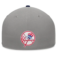 Men's Fanatics Gray/Navy New York Yankees Clubhouse Dugout Fitted Hat