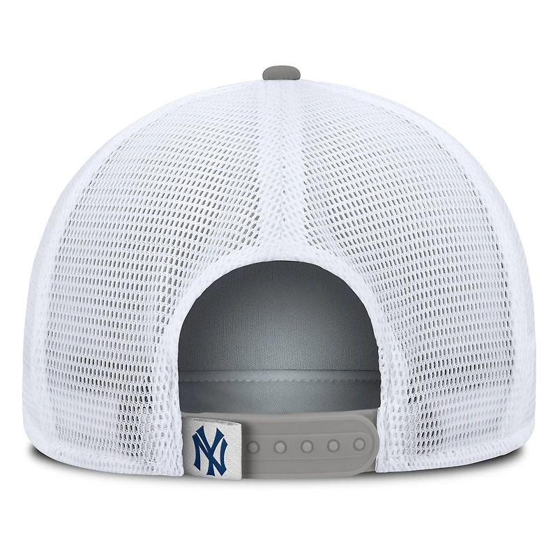 Men's Fanatics Gray/White New York Yankees Recall Snapback Hat