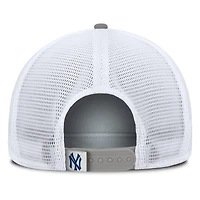 Men's Fanatics Gray/White New York Yankees Recall Snapback Hat