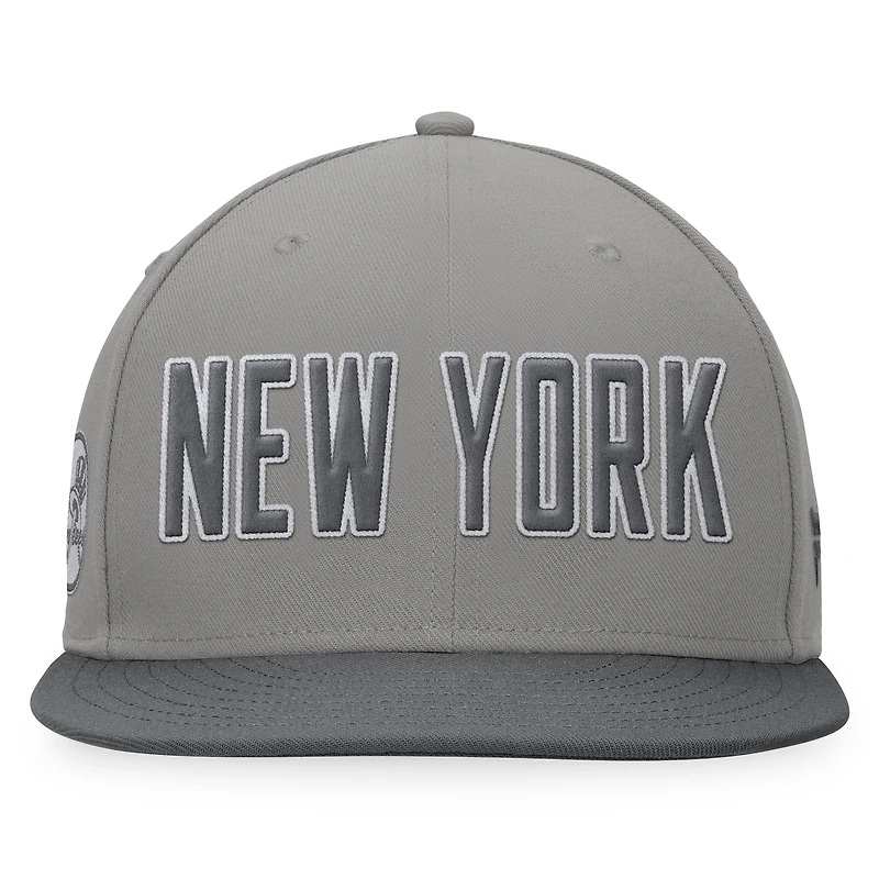 Casquette ajustée gris New York Yankees Dugout Fanatics pour hommes