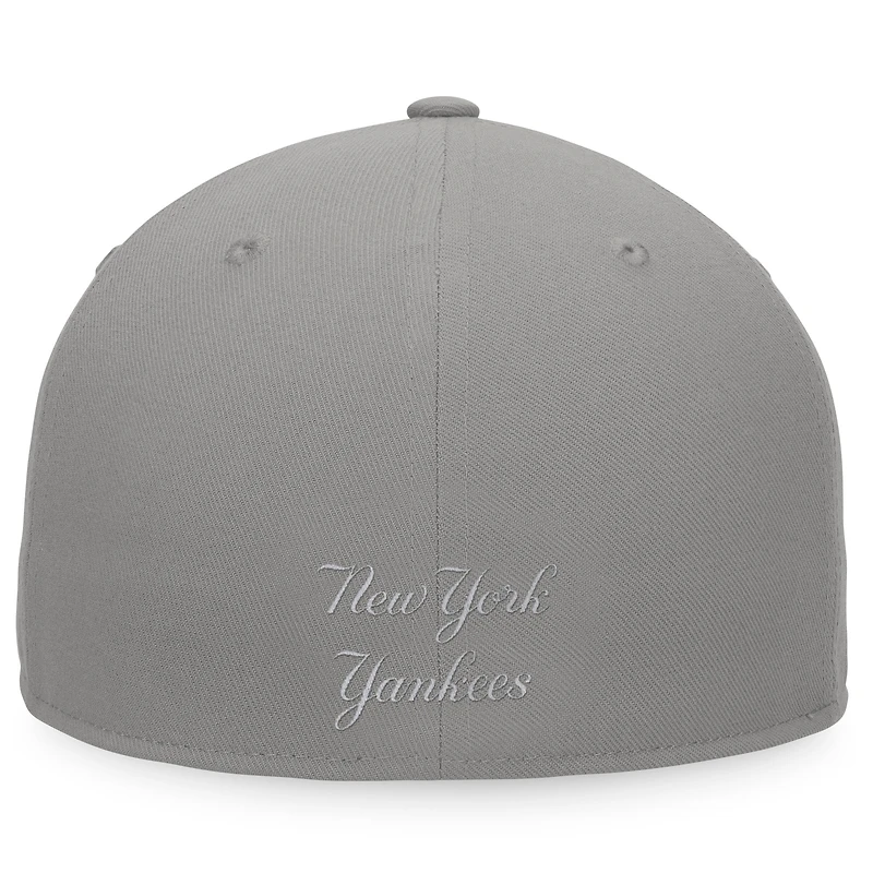 Casquette ajustée gris New York Yankees Dugout Fanatics pour hommes