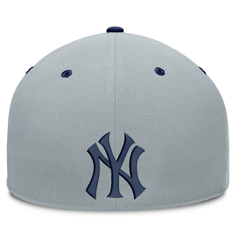 Men's Fanatics Gray New York Yankees Jersey Twill Fitted Hat