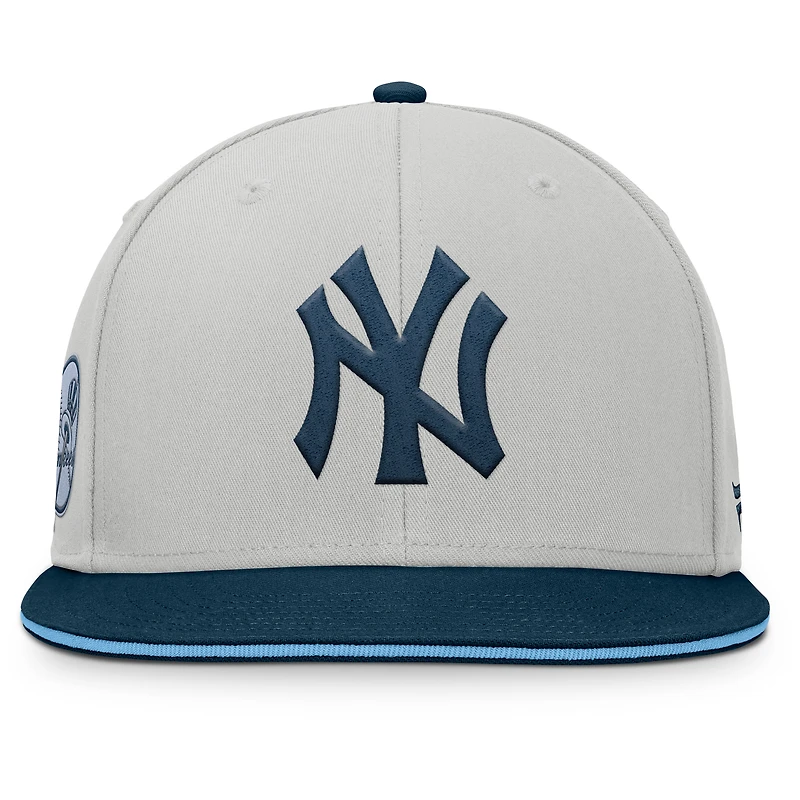 Men's Fanatics Gray New York Yankees Knuckleball Snapback Hat