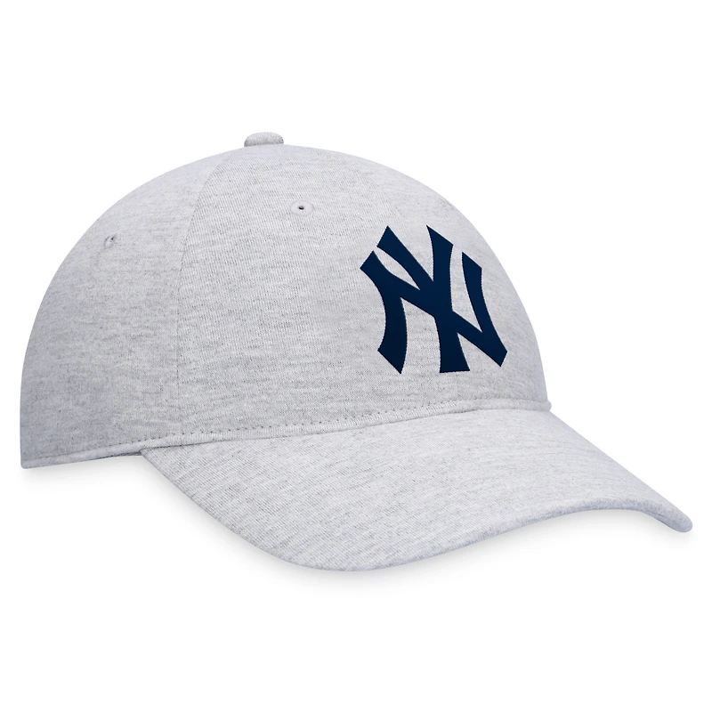 Men's Fanatics Gray New York Yankees Logo Adjustable Hat