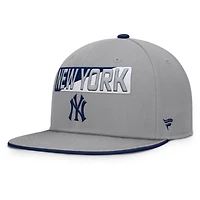 Men's Fanatics Gray New York Yankees Punchout Snapback Hat