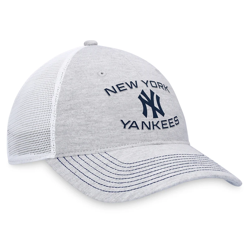 Casquette réglable gris New York Yankees Trucker Fanatics pour hommes