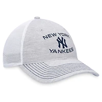 Casquette réglable gris New York Yankees Trucker Fanatics pour hommes