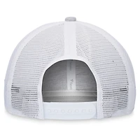 Casquette réglable de camionneur avec logo New York Yankees Fanatics gris chiné/blanc pour hommes