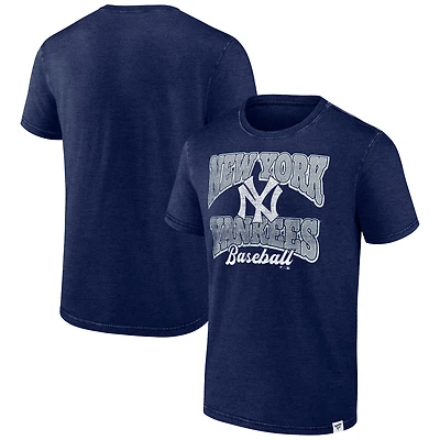 Men's Fanatics  Heather Navy New York Yankees Force Out Washed T-Shirt
