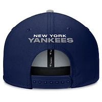 Casquette snapback Fanatics bleu marine/grise New York Yankees Batter's Box pour homme