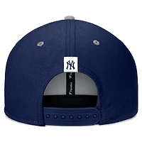 Men's Fanatics Navy/Gray New York Yankees Fundamental Bold Snapback Hat