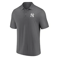 Ensemble polo Fanatics pour hommes bleu marine/gris New York Yankees