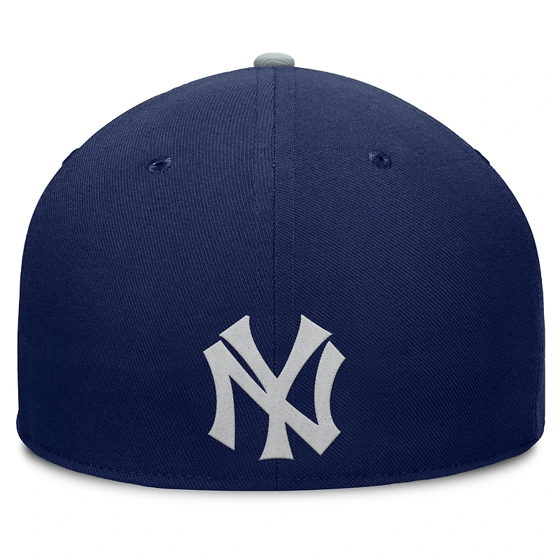Casquette ajustée Fanatics pour homme bleu marine/gris des Yankees de New York