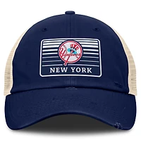 Men's Fanatics  Navy/Natural New York Yankees Cooperstown Collection Eastbound Mesh Adjustable Hat