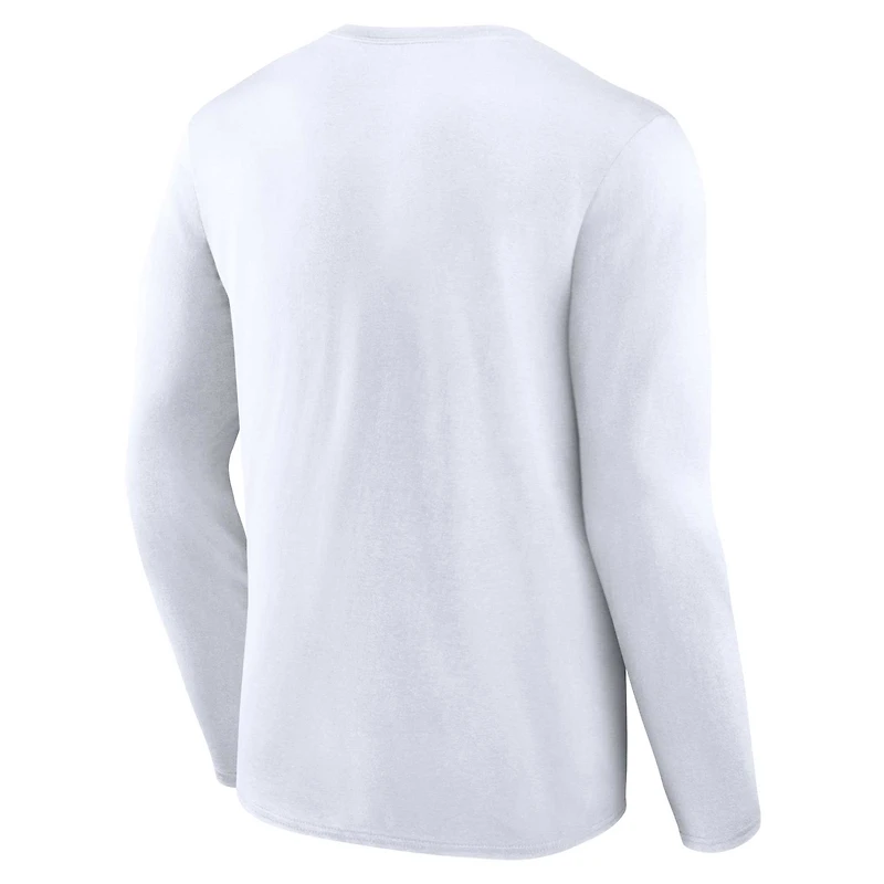 Ensemble de deux t-shirts combo fanatiques pour hommes bleu marine/blanc New York Yankees
