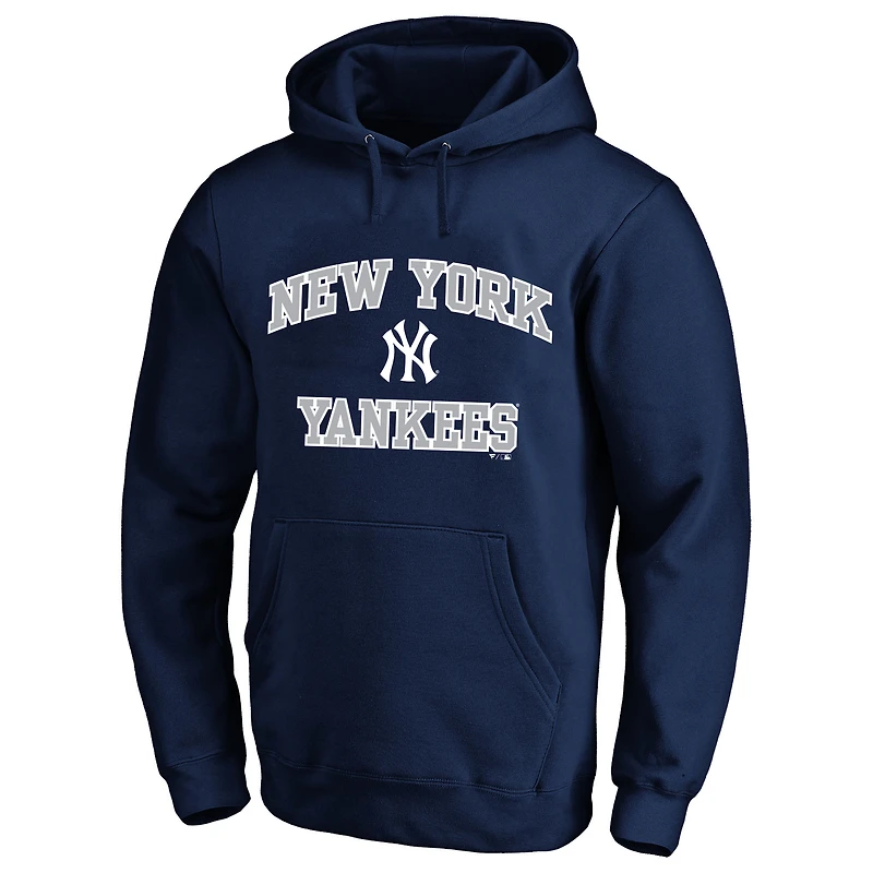 Men's Fanatics Navy New York Yankees Big & Tall Heart Soul Hoodie