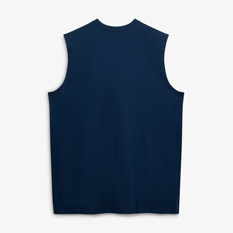 Débardeur homme Fanatics bleu marine New York Yankees, grandes tailles, motif cœur et âme