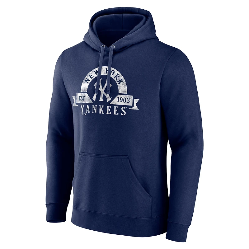 Sweat à capuche utilitaire Big & Tall New York Yankees Fanatics pour hommes bleu marine